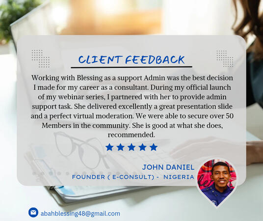 Client Feedback - econsultproservices